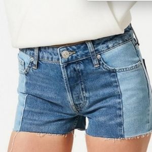 BDG Two Tone Denim Shorts From Urban Outfitters